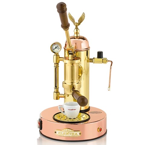 Micro Casa Leva Espresso Machine - Chrome, Copper/Brass or Chrome/Brass Finish