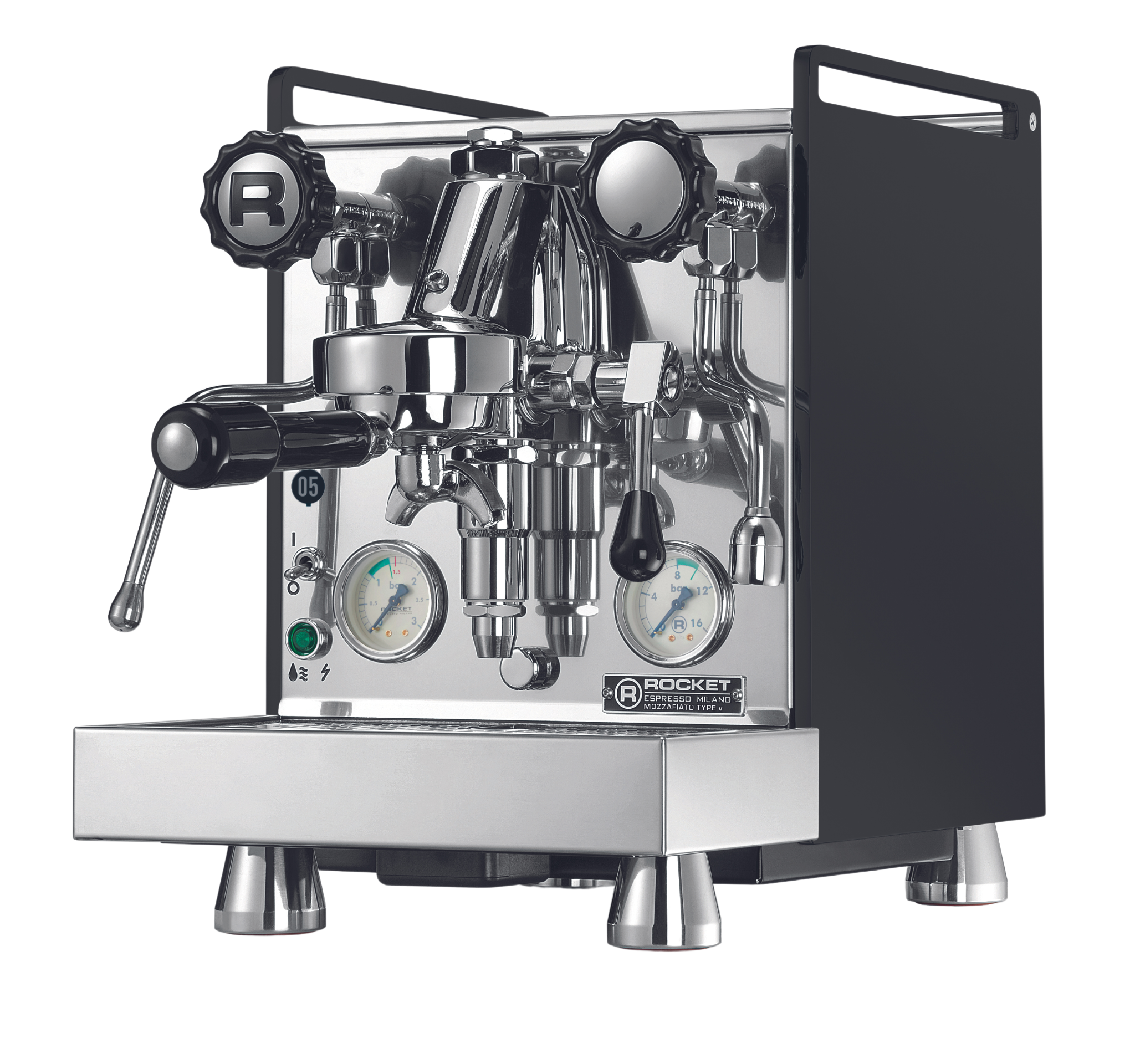 Rocket Mozzafiato Cronometro V - 1 Group Commercial Espresso Machine - Black