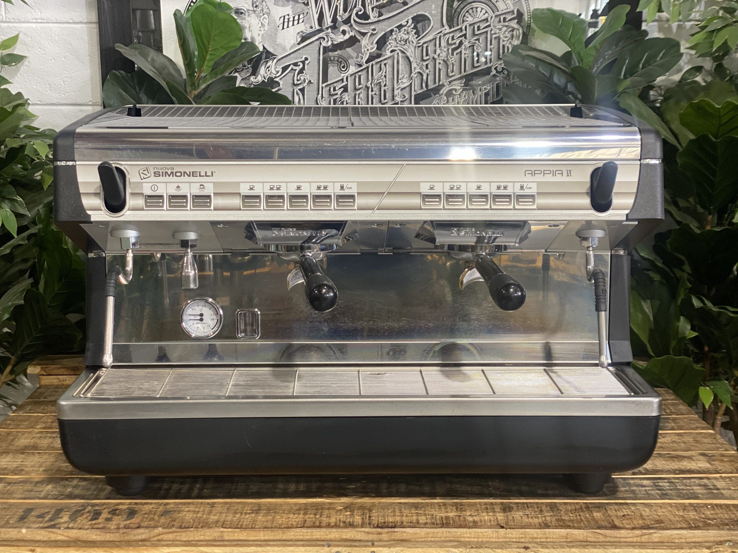 Nuova Simonelli Appia II - 2 Group Commercial Espresso Machine - Black