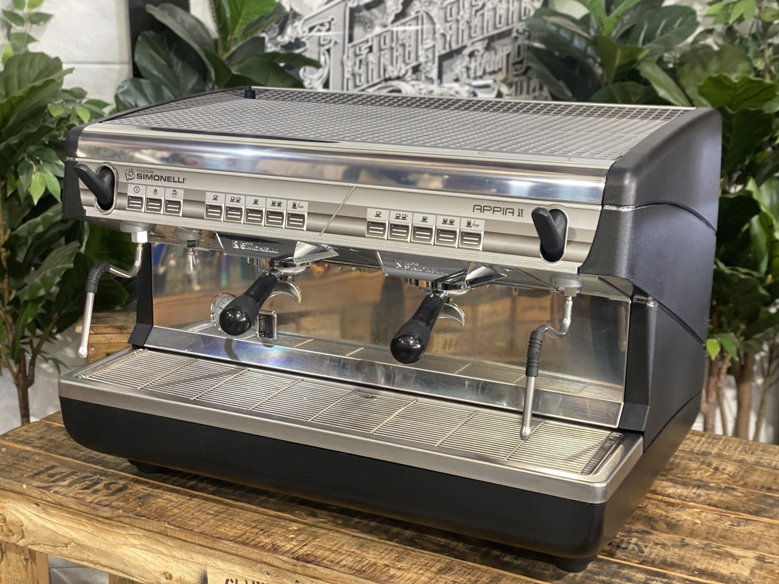 Nuova Simonelli Appia II - 2 Group Commercial Espresso Machine - Black