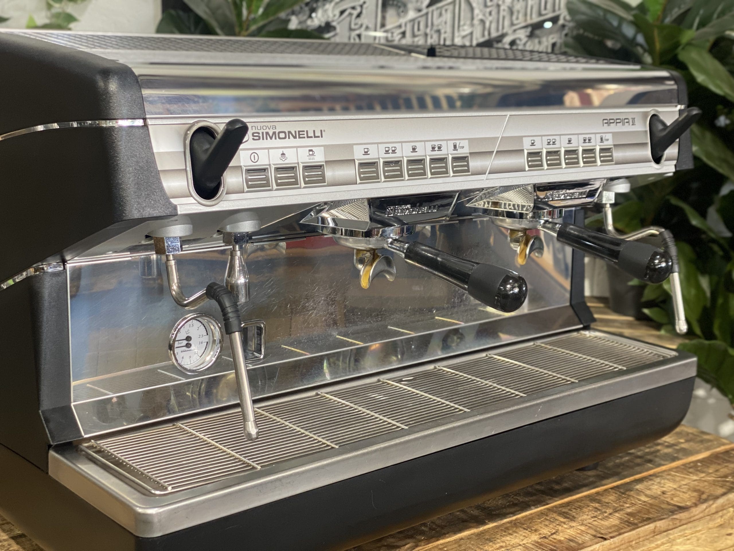 Nuova Simonelli Appia II - 2 Group Commercial Espresso Machine - Black