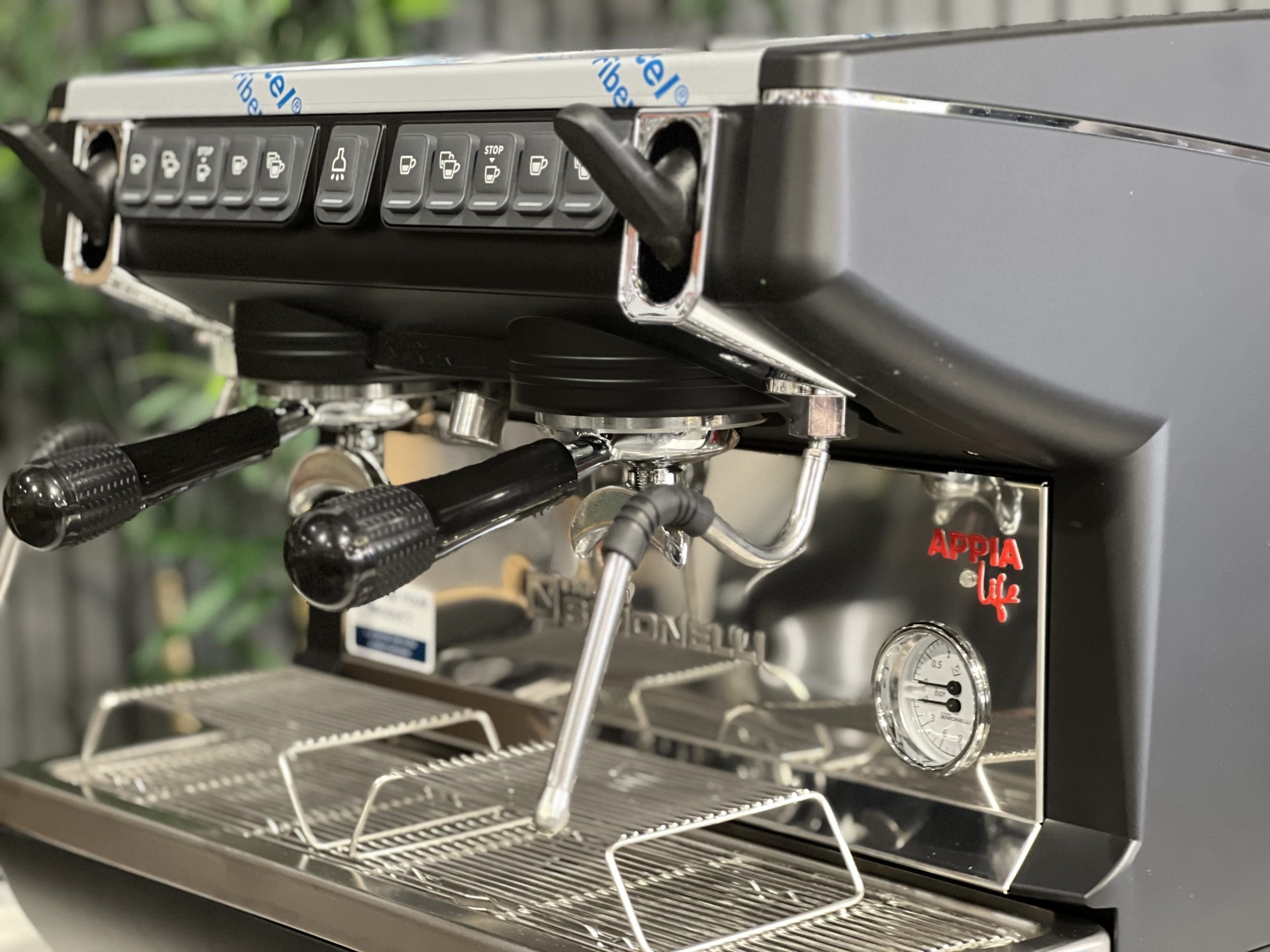 Nuova Simonelli Appia Life Compact High Cup - 2 Group Commercial Espresso Machine - Black