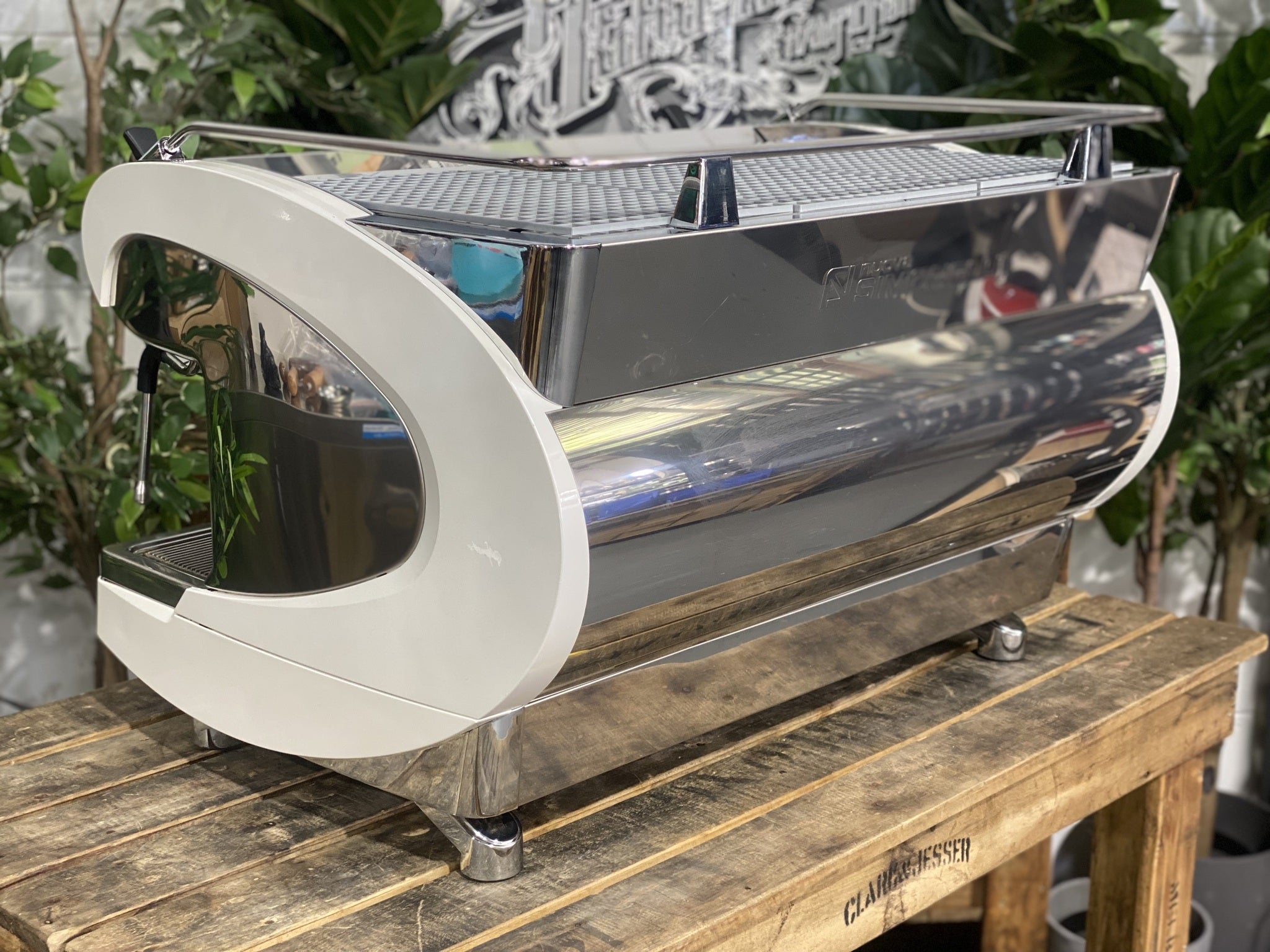 Nuova Simonelli Aurelia Wave White - 2 Group Commercial Espresso Machine - Stainless