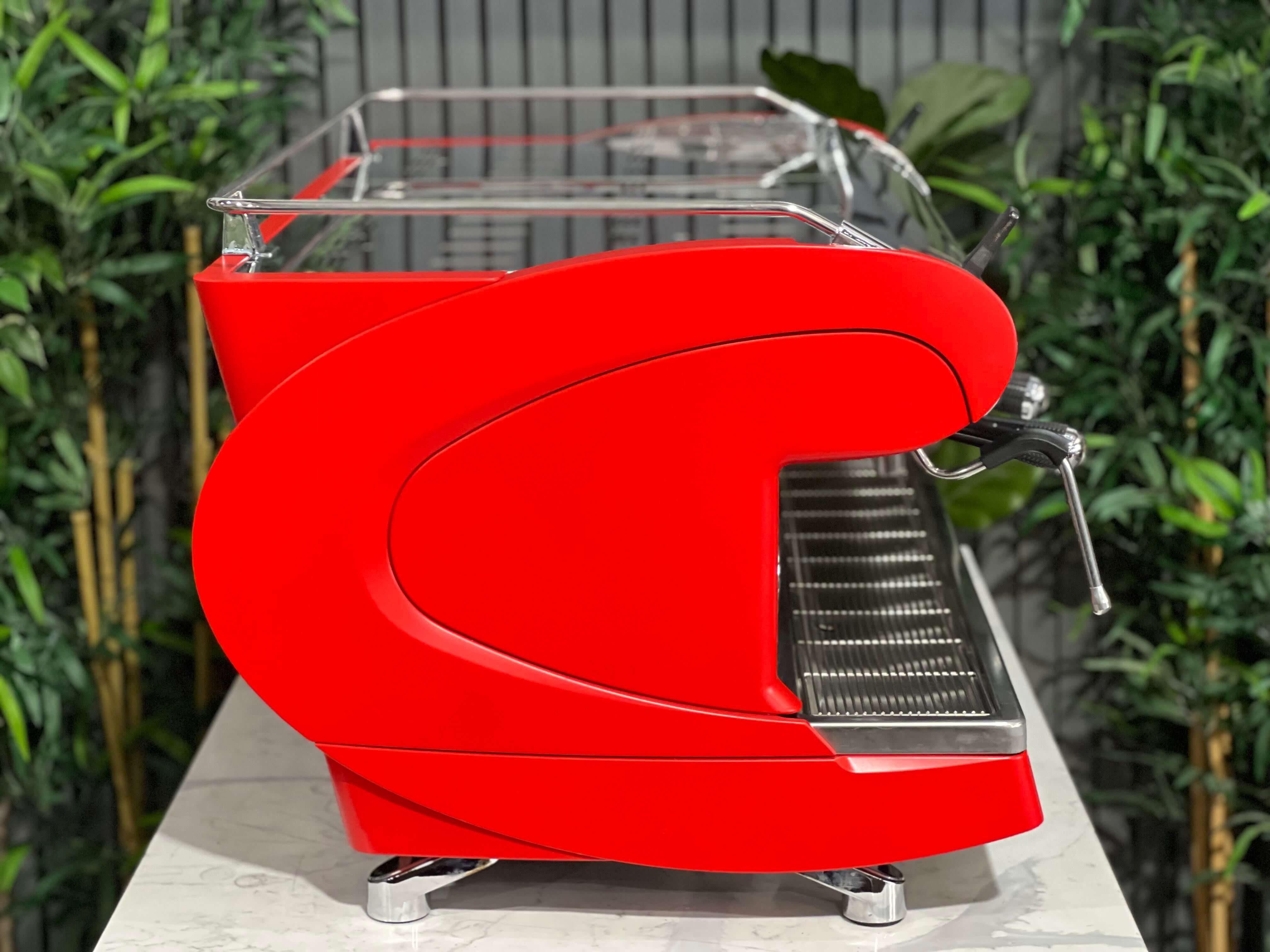 Nuova Simonelli Aurelia Wave Volumetric - 3 Group Commercial Espresso Machine - Red