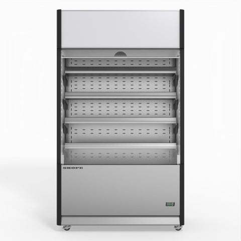 Skope OD1100N Open Deck Fridge - High Sign - Stainless Steel