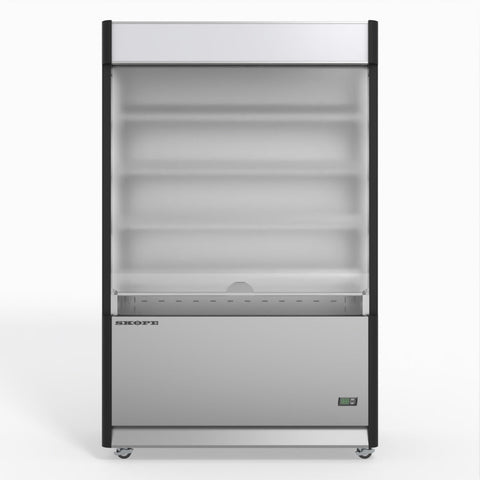 Skope OD1100N Open Deck Fridge - Low Sign - Stainless Steel