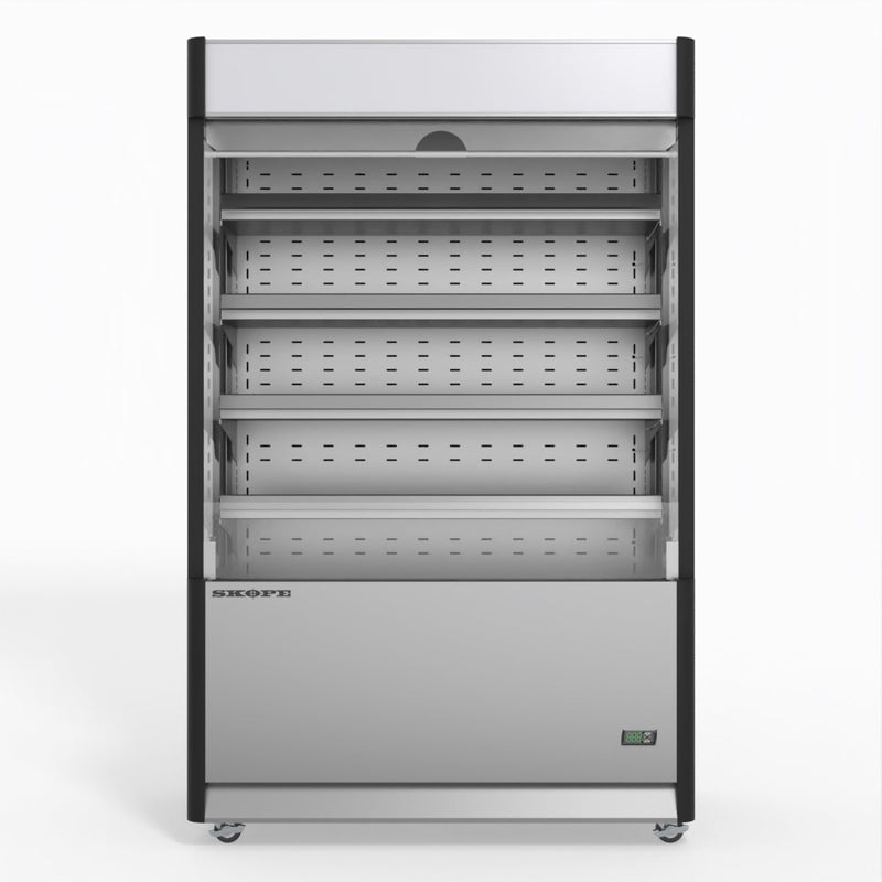 Skope OD1100N Open Deck Fridge - Low Sign - Stainless Steel