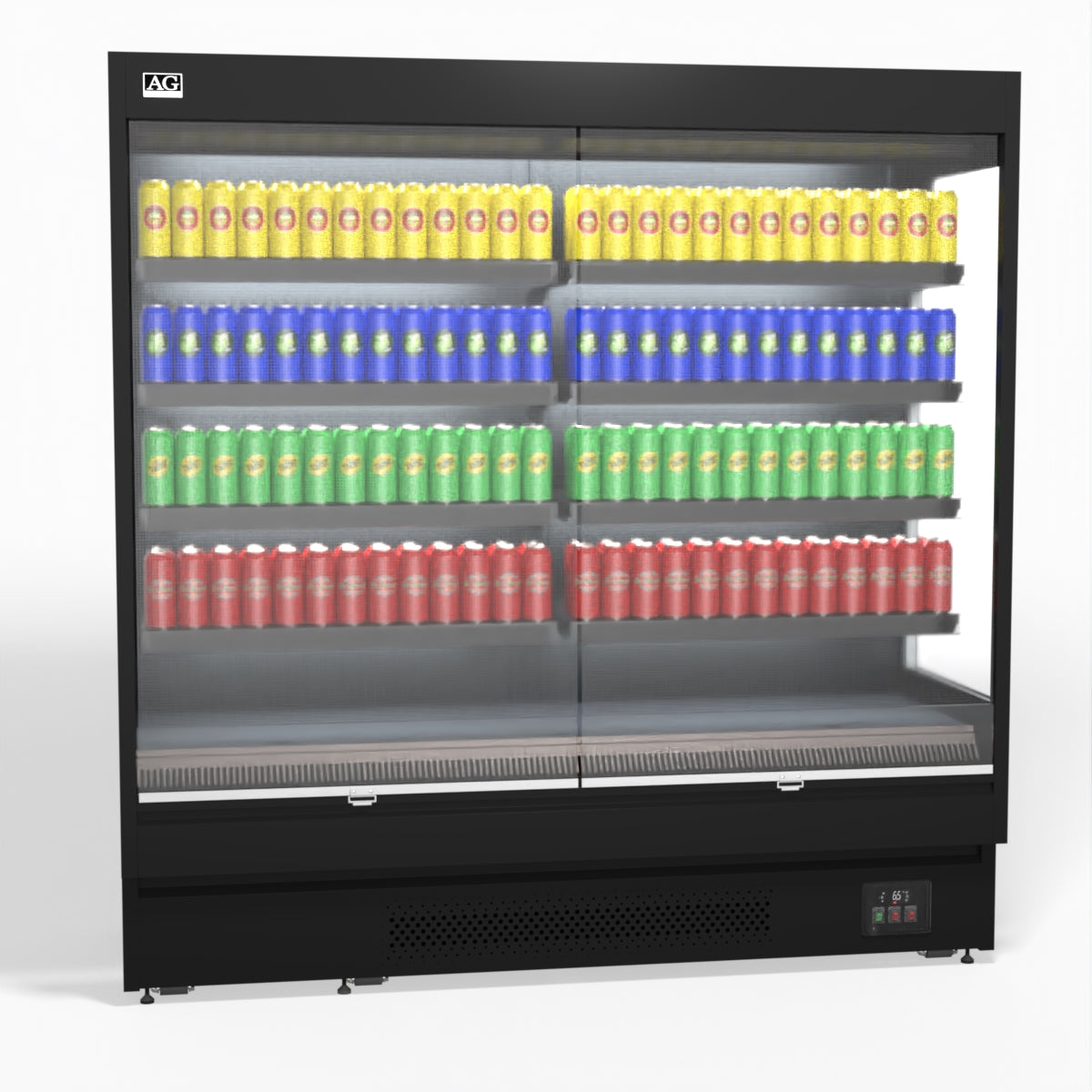 AG 1940mm Supermarket Open Multi Deck Showcase Fridge