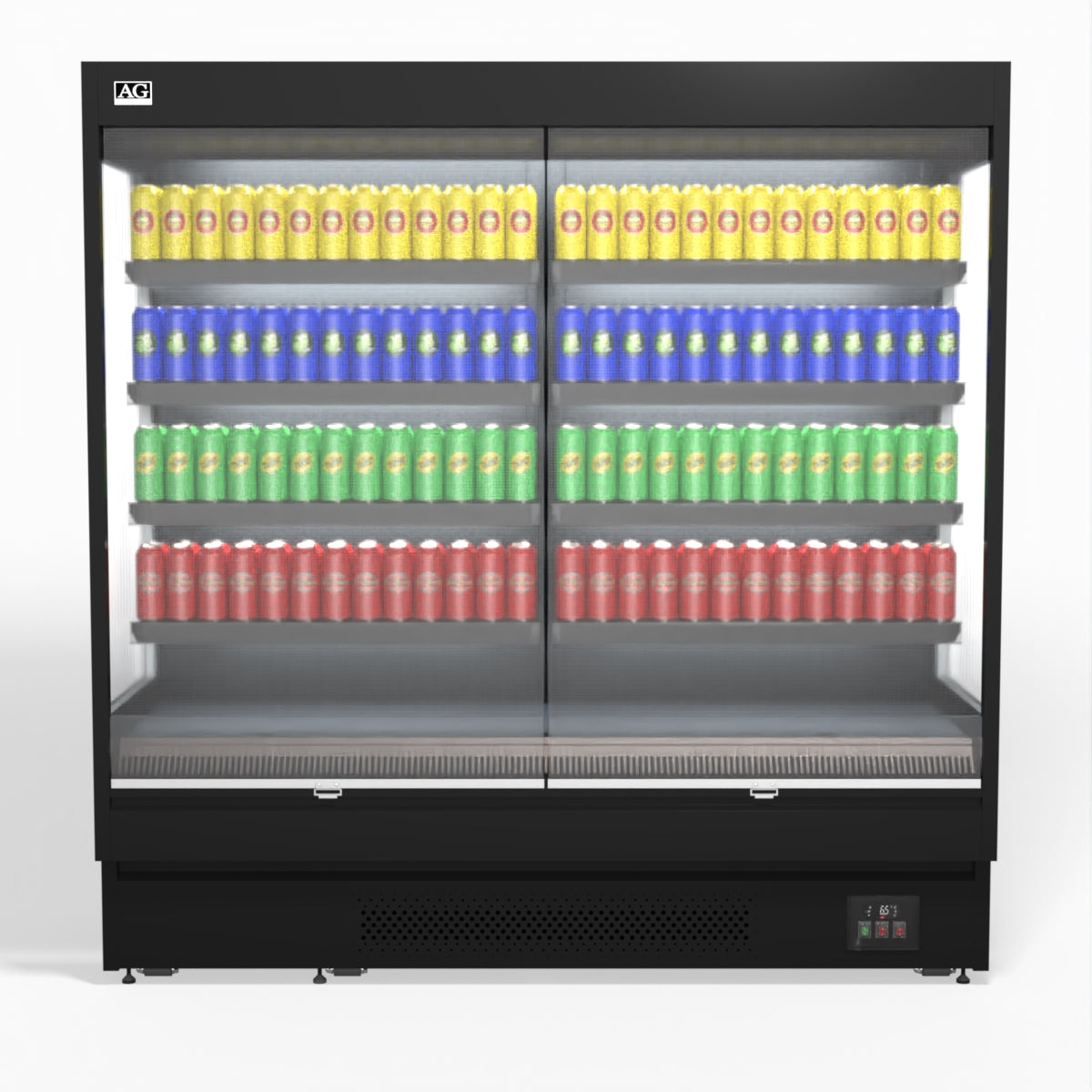 AG 1940mm Supermarket Open Multi Deck Showcase Fridge