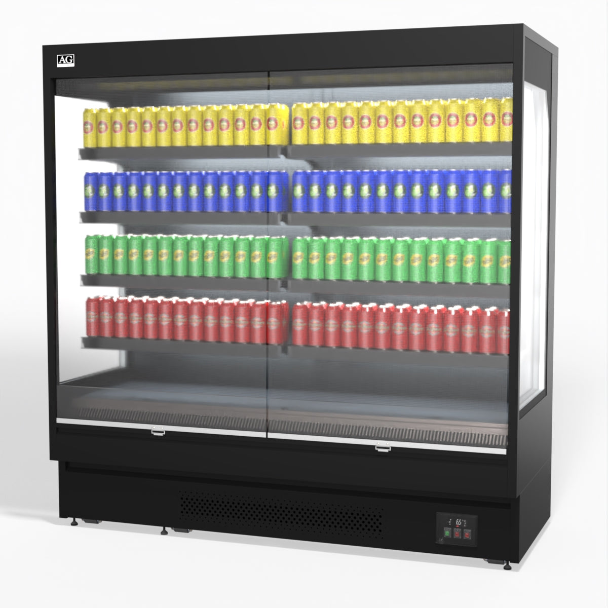 AG 1940mm Supermarket Open Multi Deck Showcase Fridge