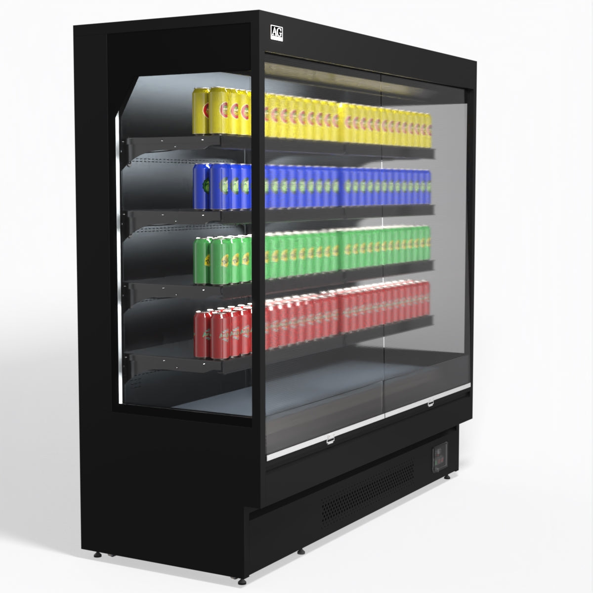 AG 1940mm Supermarket Open Multi Deck Showcase Fridge