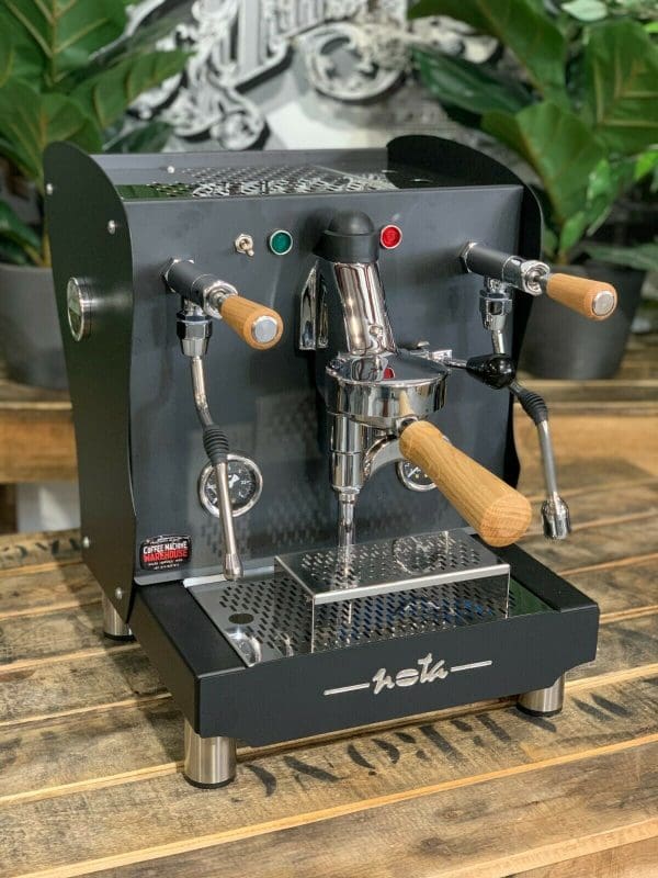 Orchestrale Nota Black with - 1 Group Commercial Espresso Machine - Timber