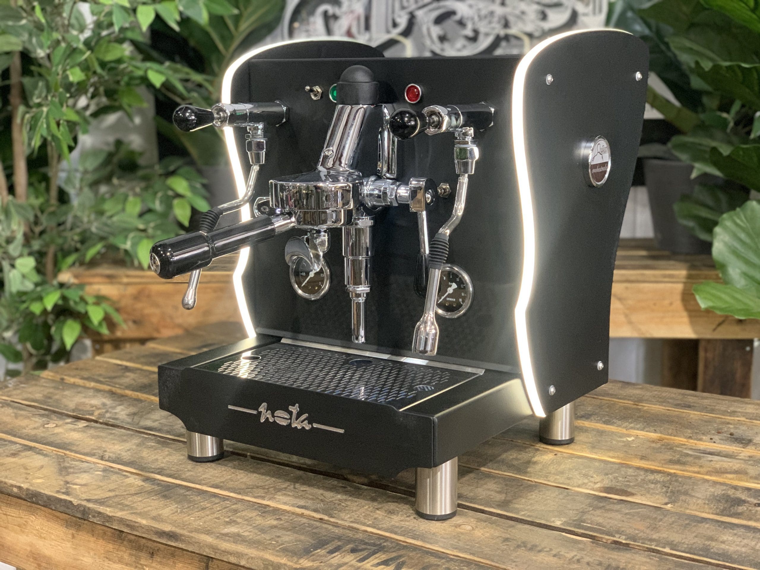 Orchestrale Nota with Side Lights - 1 Group Commercial Espresso Machine - Black