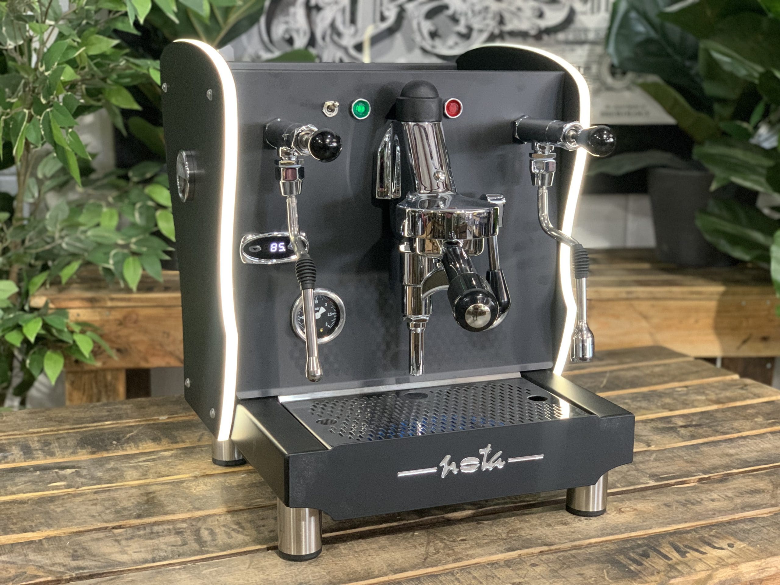 Orchestrale Nota with Side Lights - 1 Group Commercial Espresso Machine - Black