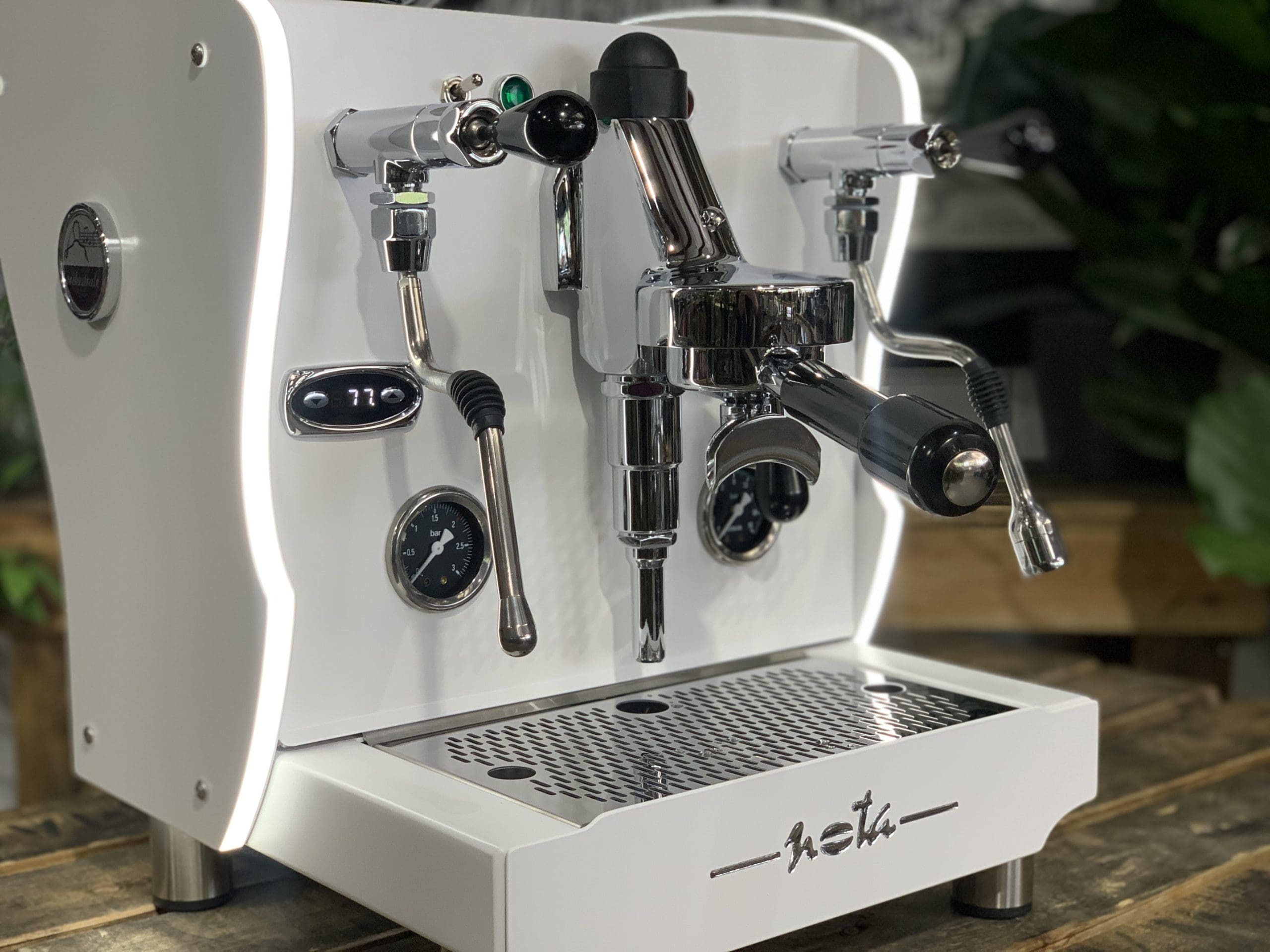 Orchestrale Nota with Side Lights - 1 Group Commercial Espresso Machine - White