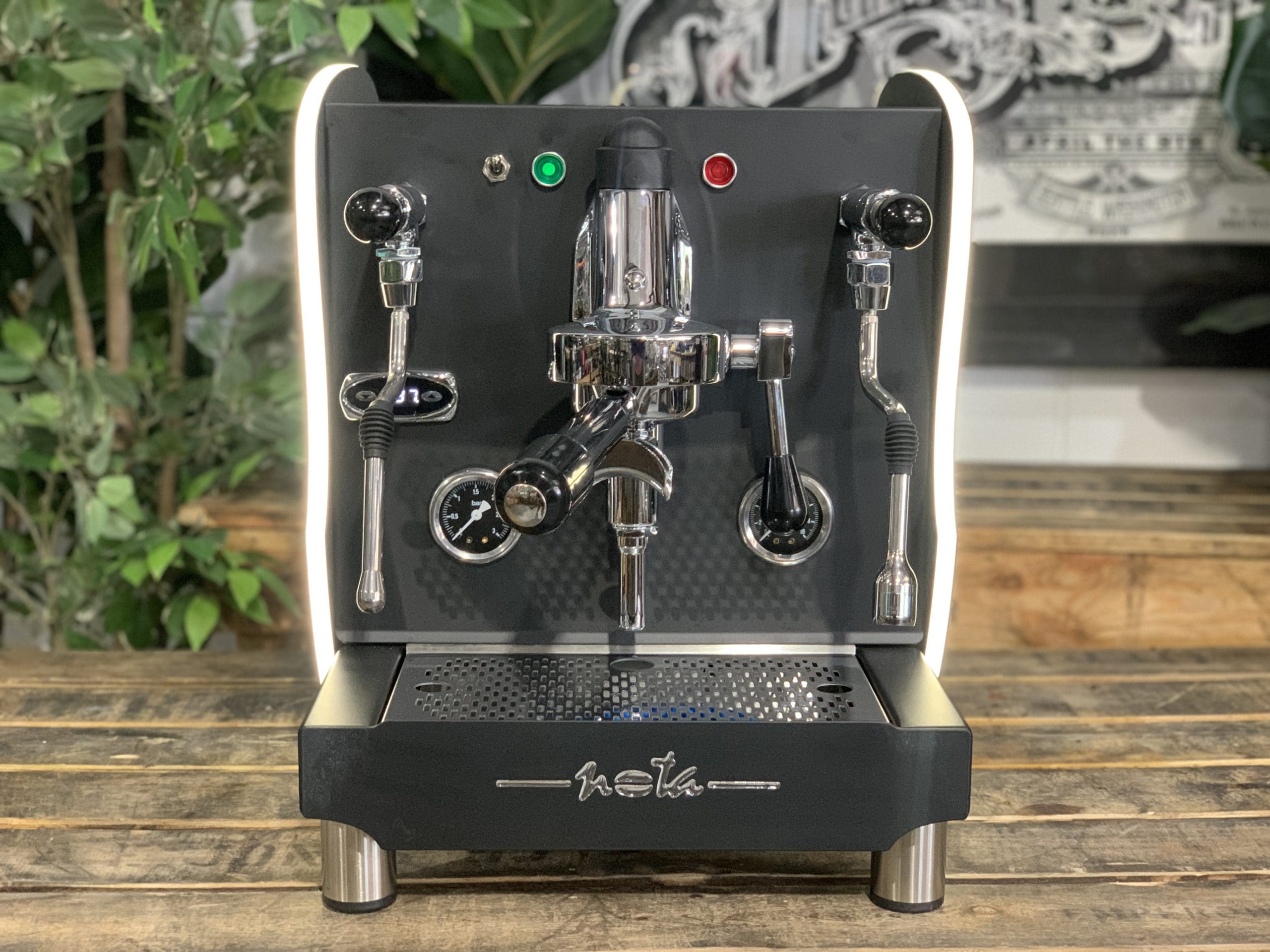 Orchestrale Nota with Side Lights - 1 Group Commercial Espresso Machine - Black