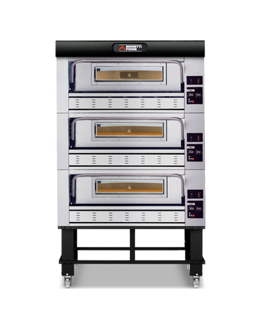 Moretti Forni P110G Triple Deck Oven on Stand - 27 x 35cm Pizza