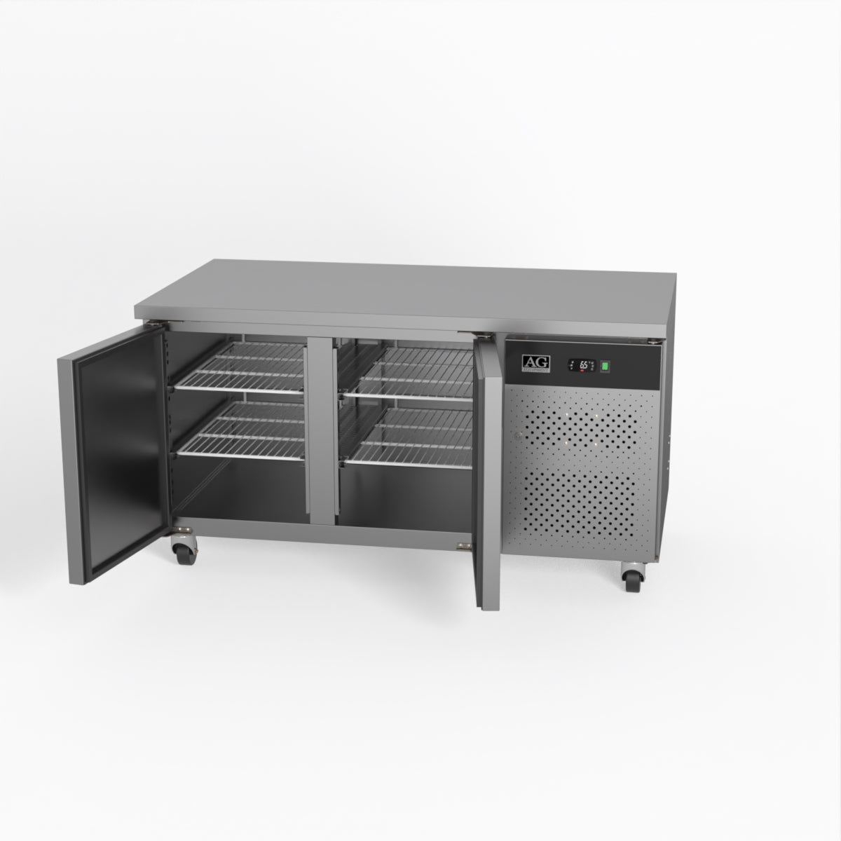 AG Two Door Commercial Worktop / Under Bench Fridge 800mm Depth