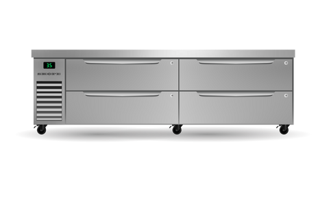 Skope ProSpec Four Drawer Two Bay ChefBase GN 2/1 Fridge