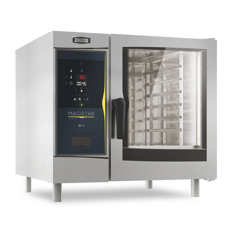 Zanussi 6 GN 1/1 Gas Combi Oven - Digital Control - Boiler Generated Steam