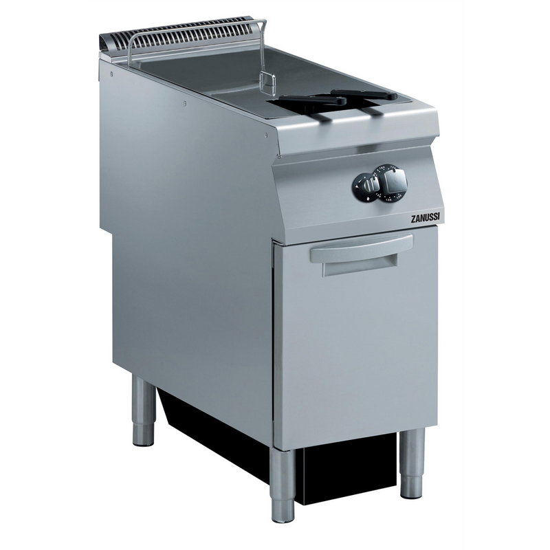 Zanussi Gas 400mm Single Well 23L Freestanding V-Shaped Deep Fryer