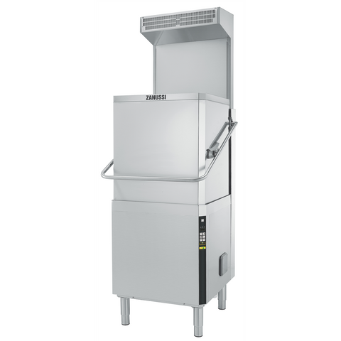 Zanussi Premium Hood Type Passthrough Dishwasher with Auto Deliming - Advanced Filtering and ESD Hood