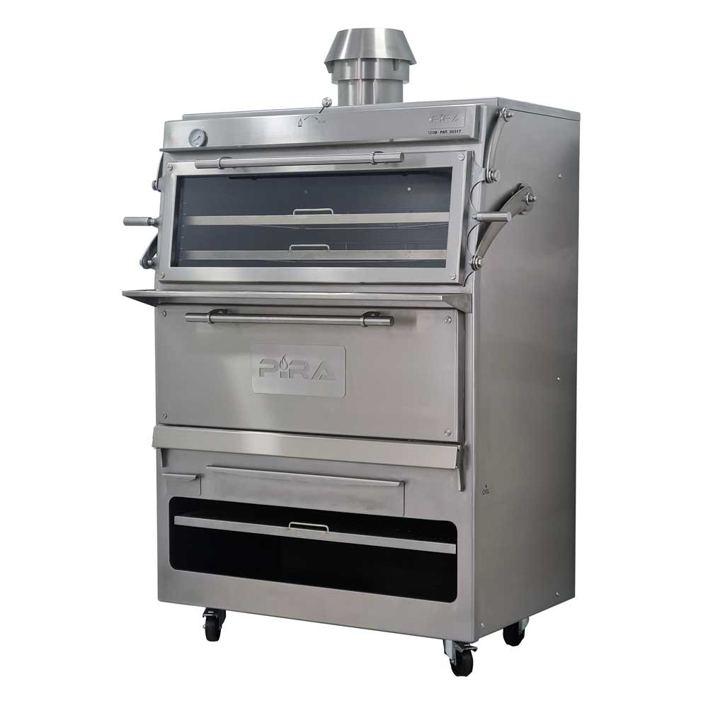Pira 120 D Silver Charcoal Oven - 120.109