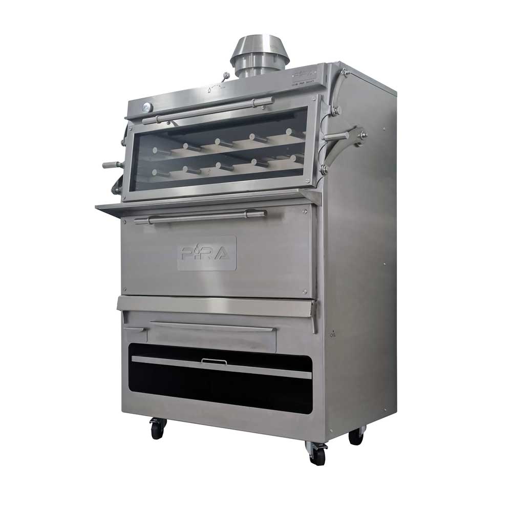 Pira 120 D Silver Charcoal Oven - 120.109