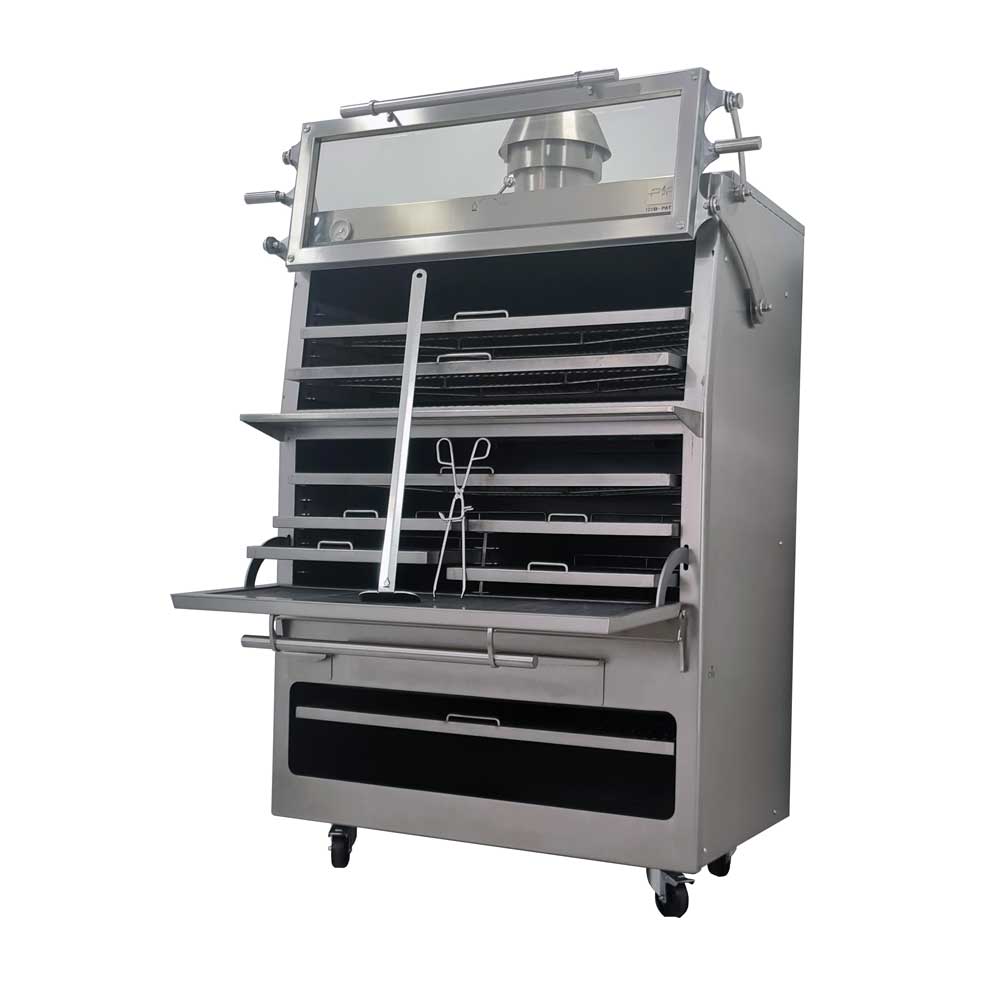 Pira 120 D Silver Charcoal Oven - 120.109