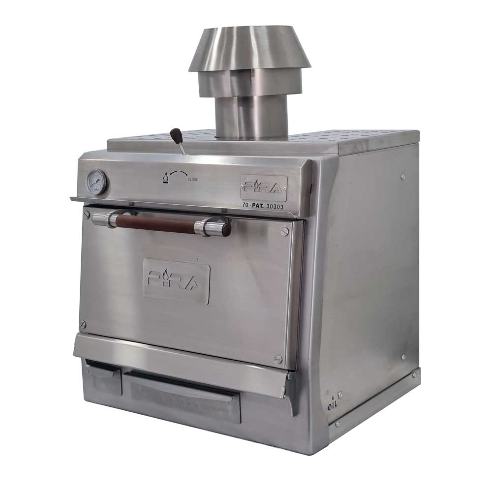 Pira 70 Silver SD Charcoal Oven - 450.106