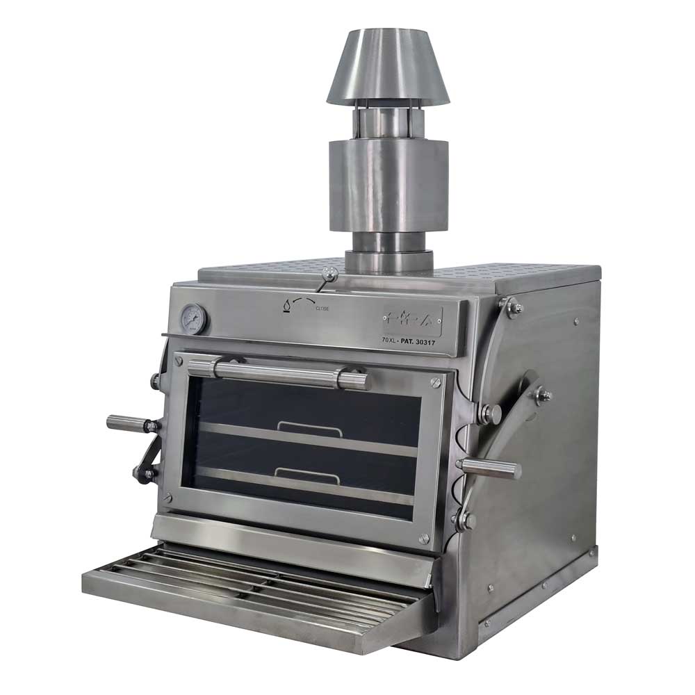 Pira 70 XL Silver ED Charcoal Oven - 480.107