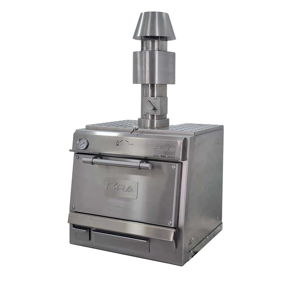 Pira 70 XL Silver SD Charcoal Oven - 480.106
