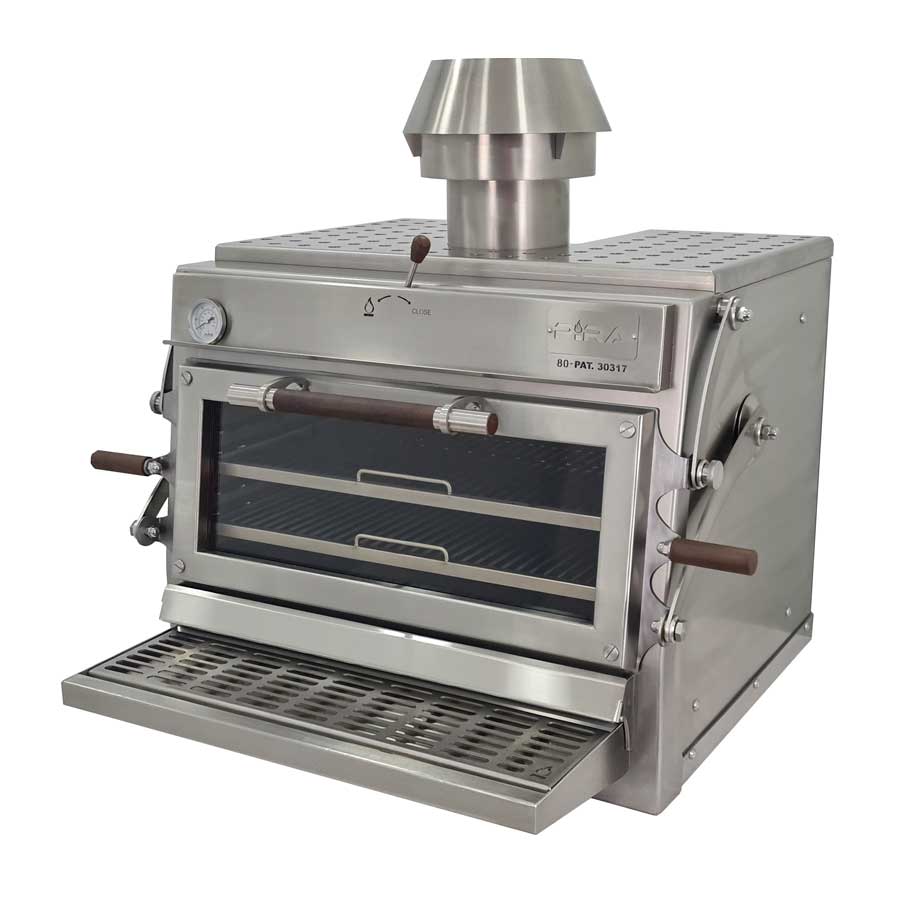 Pira 80 Silver ED Charcoal Oven - 490.107