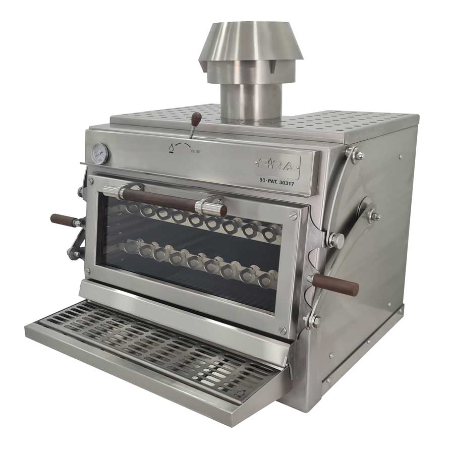 Pira 80 Silver ED Charcoal Oven - 490.107