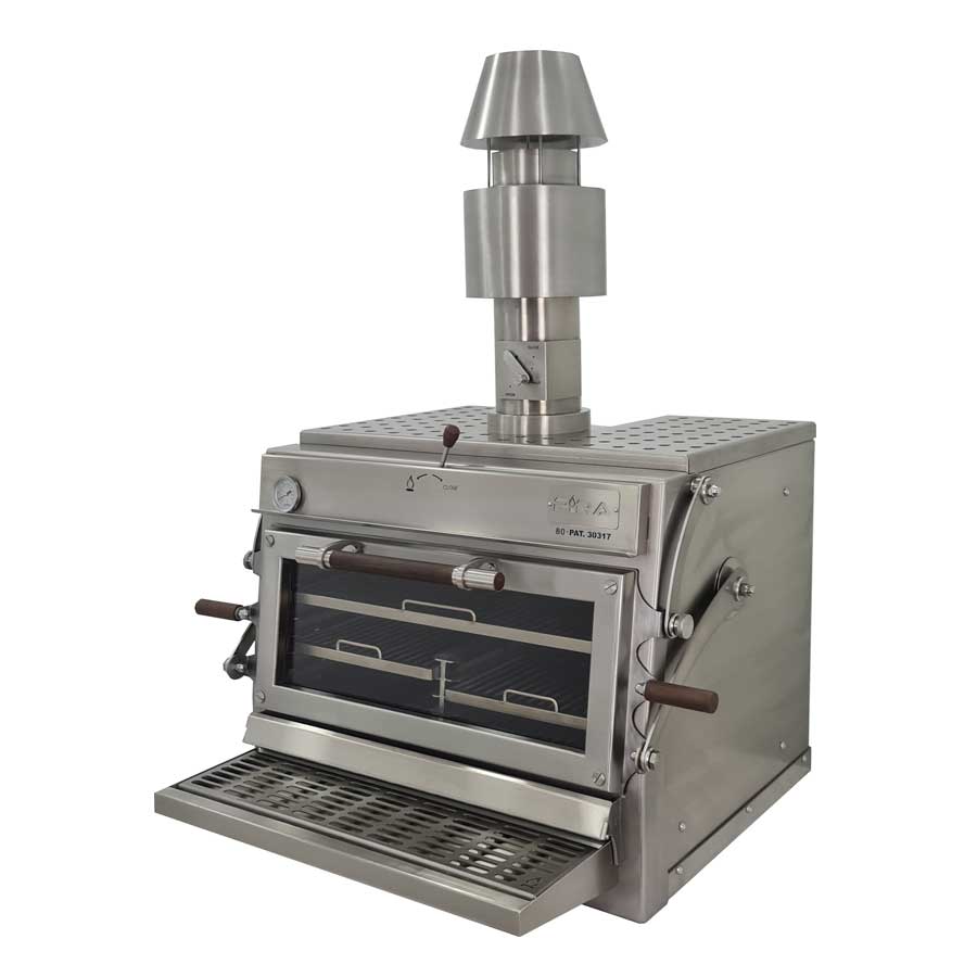 Pira 80 Silver ED Charcoal Oven - 490.107