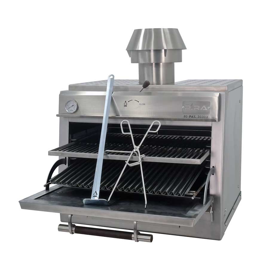 Pira 80 Sillver SD Charcoal Oven - 490.106