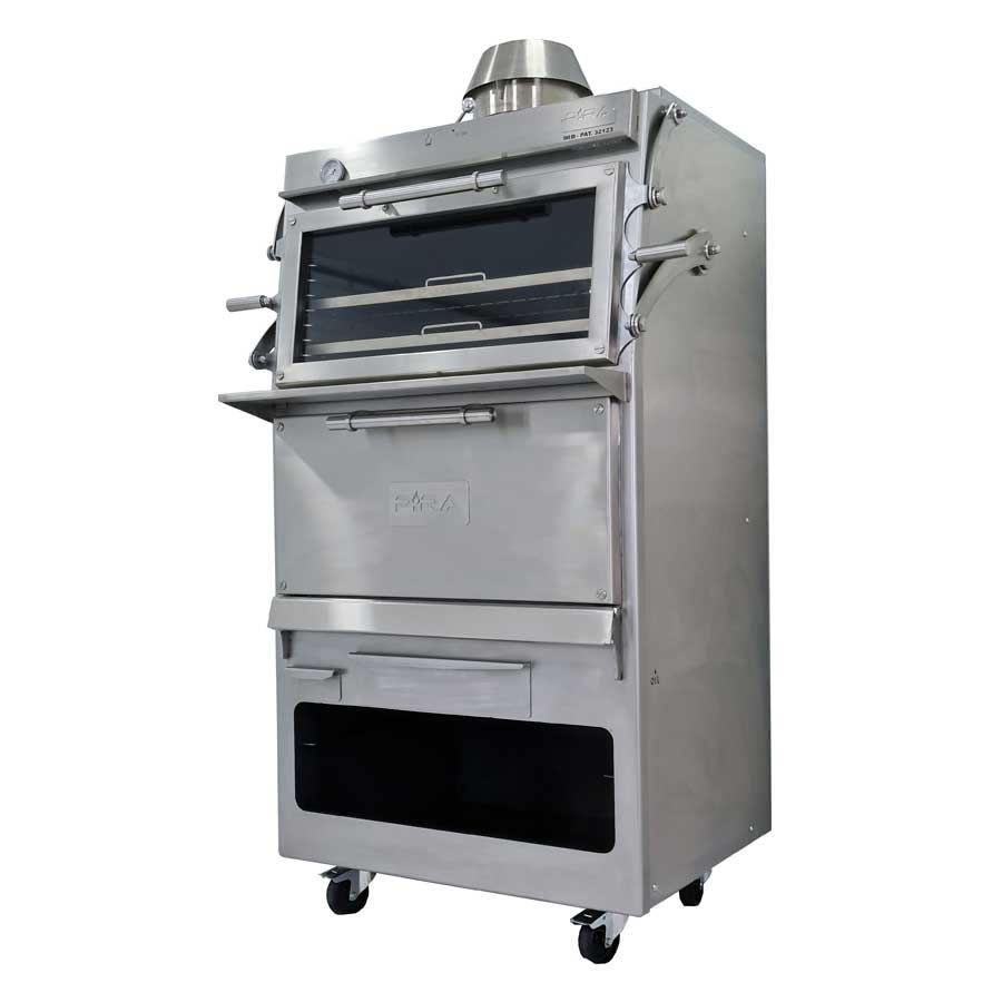 Pira 90 D Silver Charcoal Oven - 170.105