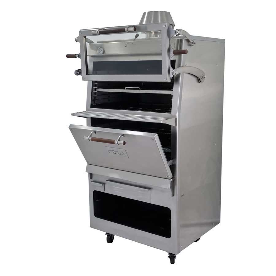 Pira 90 D Silver Charcoal Oven - 170.105