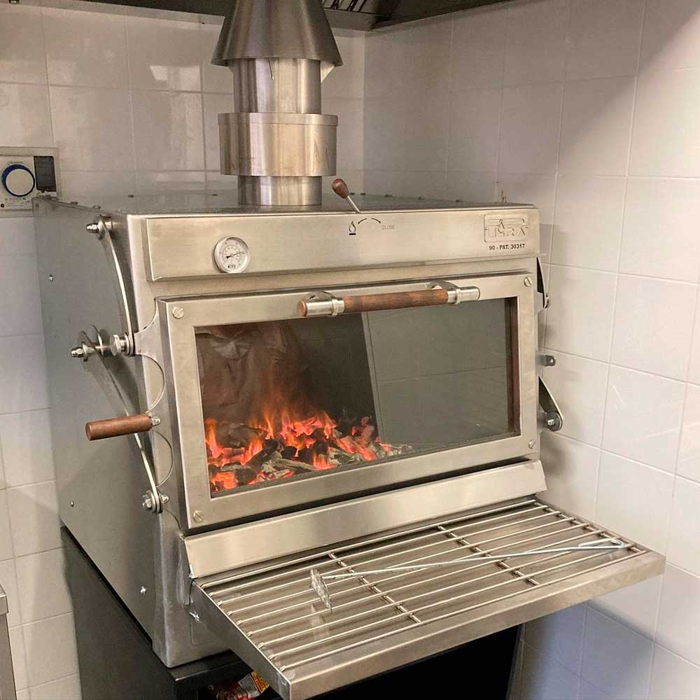 Pira 90 Silver ED Charcoal Oven - 500.107