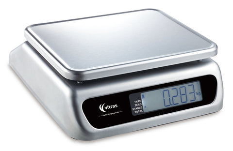 Vitras Dual Display 30kg Waterproof Portion Scale - PSC9502