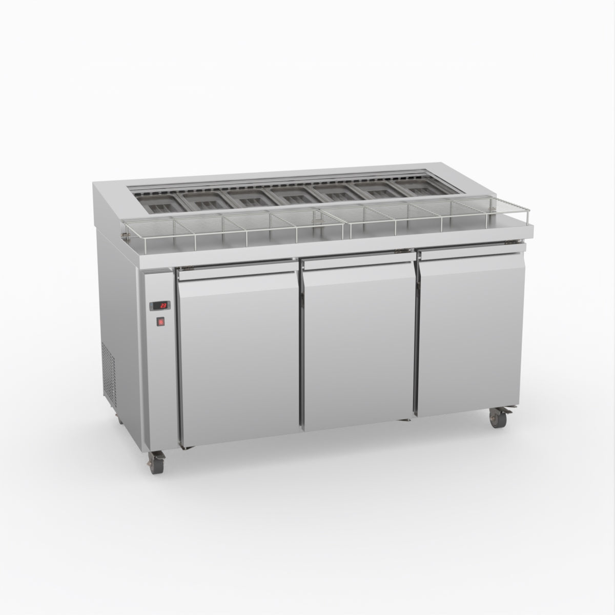 Thermaster Three Door Deluxe Pizza Prep Bench PWB150