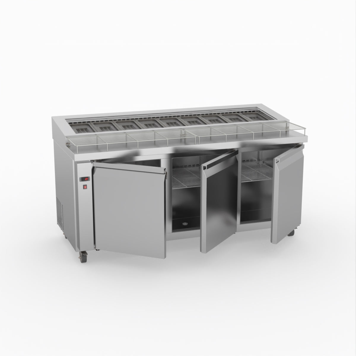 Thermaster Three Door Deluxe Pizza Prep Bench PWB180