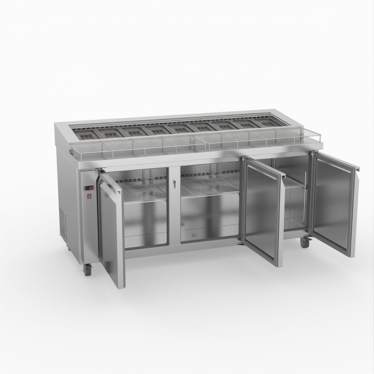 Thermaster Three Door Deluxe Pizza Prep Bench PWB180
