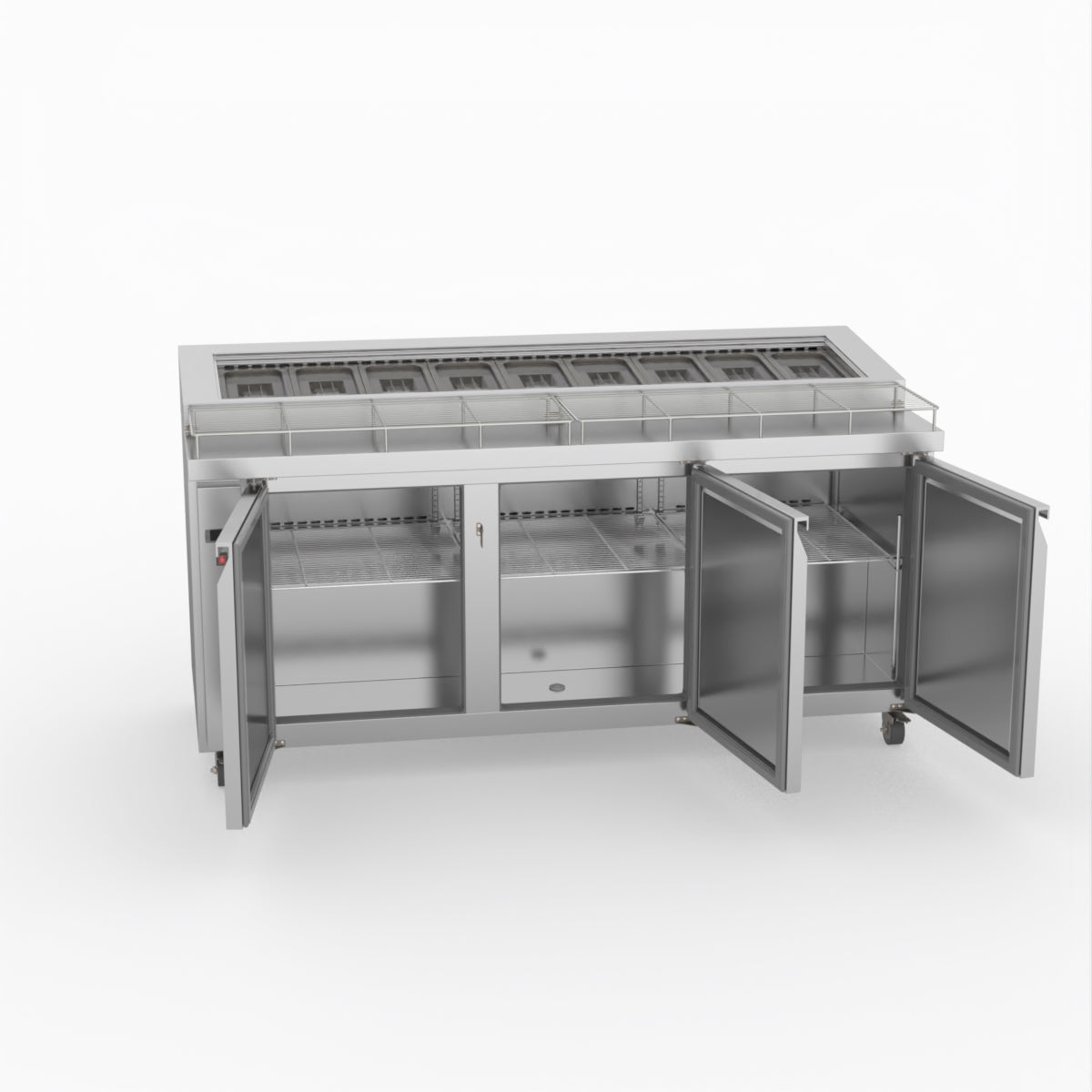 Thermaster Three Door Deluxe Pizza Prep Bench PWB180