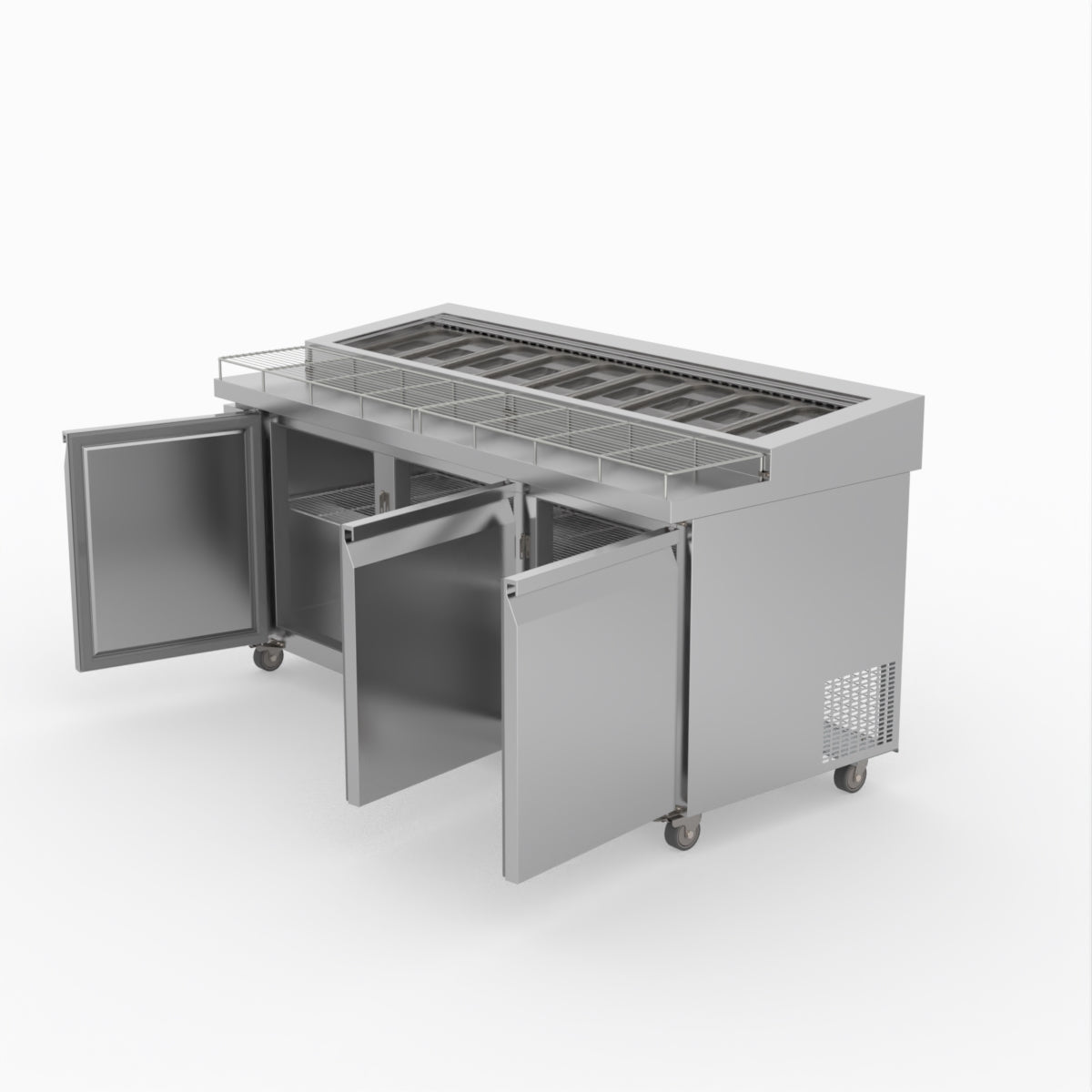 Thermaster Three Door Deluxe Pizza Prep Bench PWB180