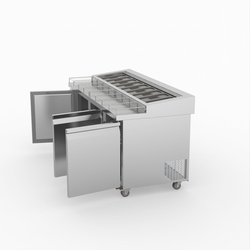 Thermaster Three Door Deluxe Pizza Prep Bench PWB180