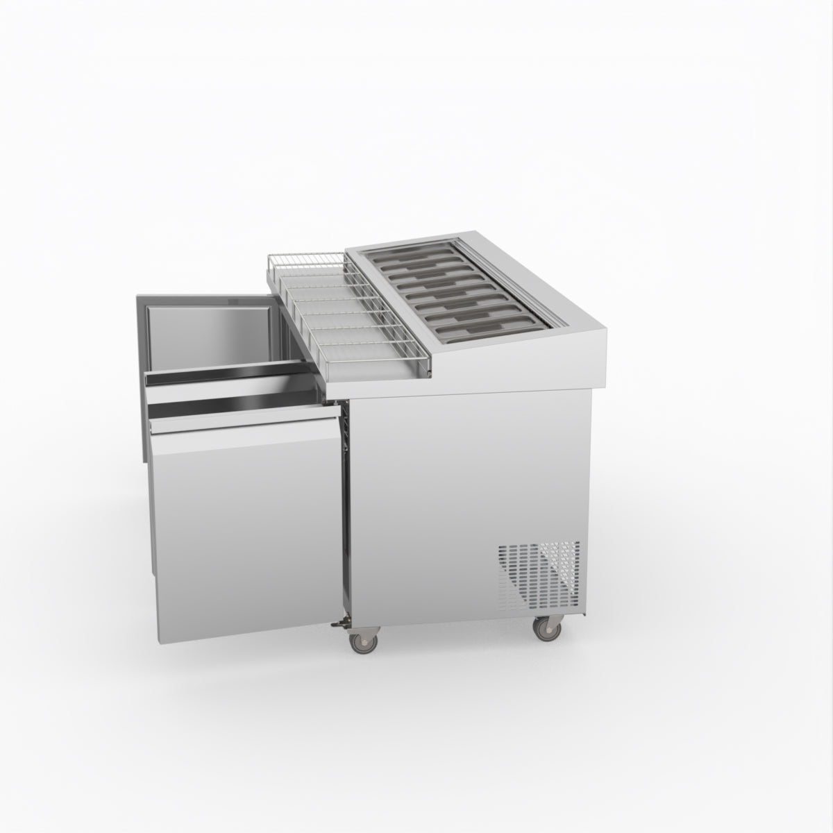Thermaster Three Door Deluxe Pizza Prep Bench PWB180