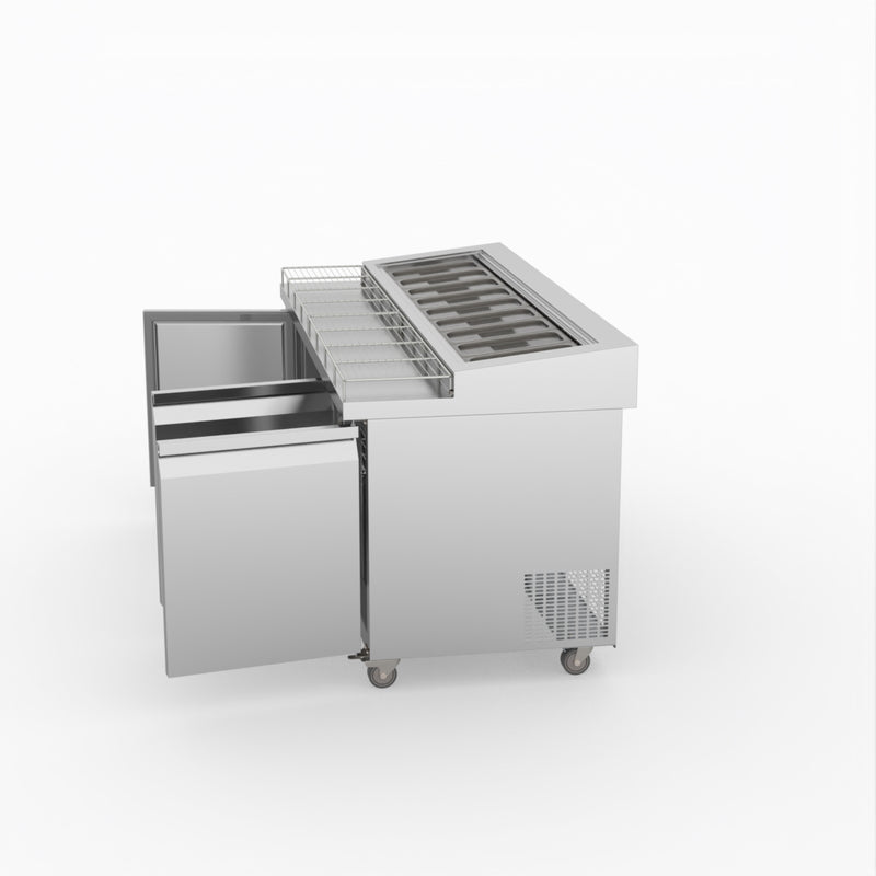 Thermaster Three Door Deluxe Pizza Prep Bench PWB180