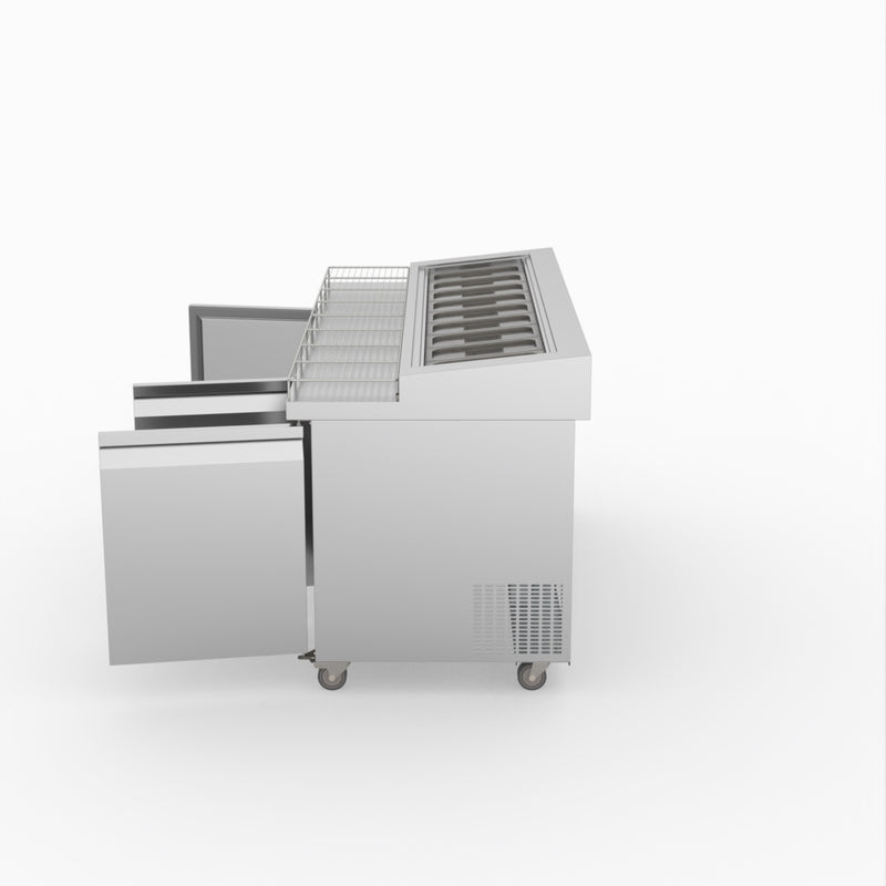 Thermaster Three Door Deluxe Pizza Prep Bench PWB180