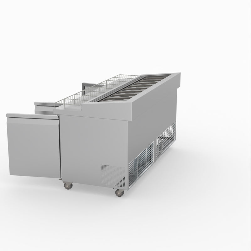 Thermaster Three Door Deluxe Pizza Prep Bench PWB180